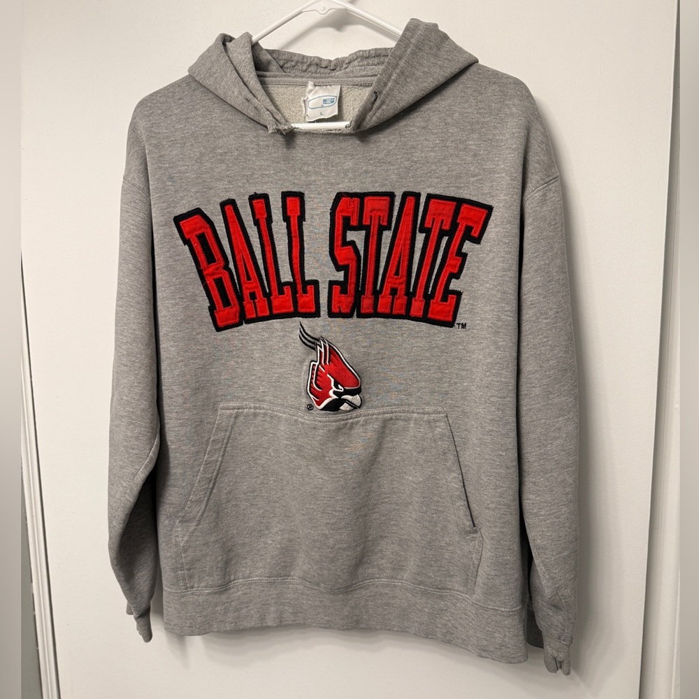 Gray Ball State Hoodie